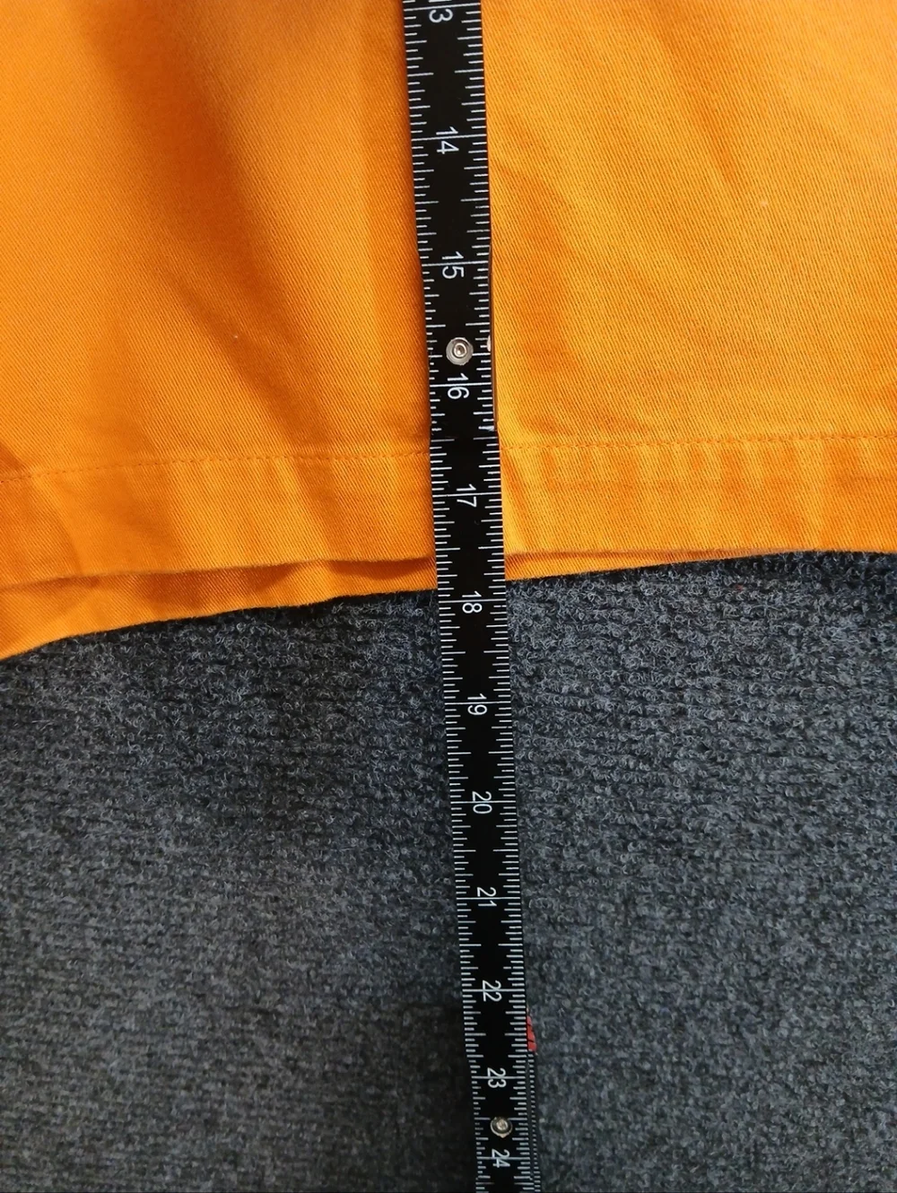 Women's LAUREN by RALPH LAUREN Sunkiss Orange Cotton Chino Shorts Sz 10 - Picture 6 of 10